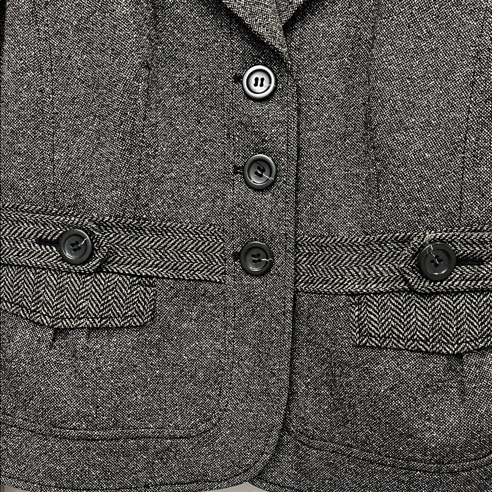Ann Taylor Charcoal Tweed Blazer - Picture 8 of 14